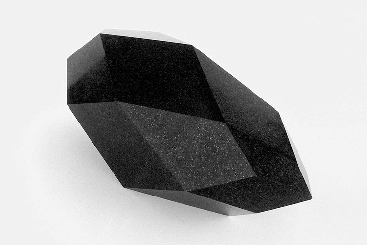 Basalt geschliffen, Skulptur, Albert Cinelli, Art
