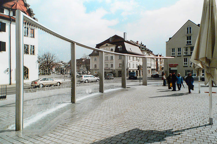 Brunnenanlage oeffentlicher Raum, Kornhaus 
Kempten Deutschland