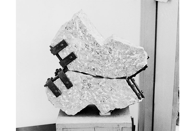 Kreuz, Skulptur, Albert Cinelli, Stone, Metal, Art